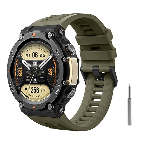 MoKo Watch Strap Compatible with Amazfit T-Rex 2 Outdoor GPS Smartwatch