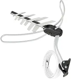 Antena Externa TV 4 em 1 Vhf/Uhf/Fm/HDtv Dtv-3000 Aquario, Aquario, DTV-3000, Cinza