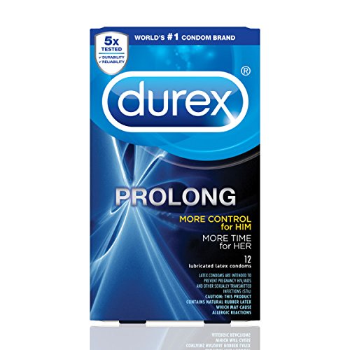 Durex Prolong Condom, 12 Count (2 Pack)