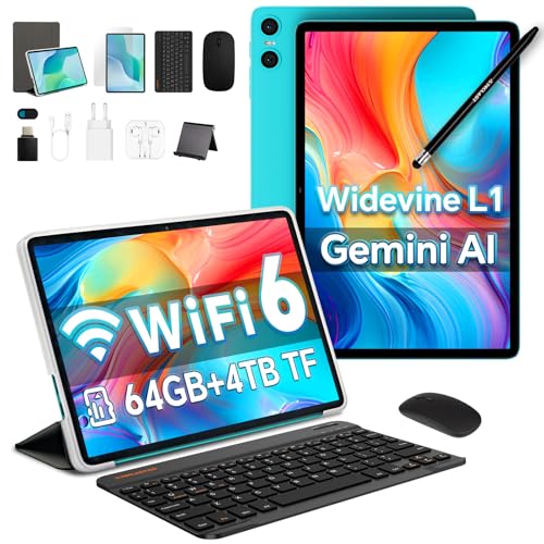 TECLAST P33 Android 15 Tablette 10 Pouces, Gemini AI, 64 Go + 4To TF, Widevine L1 | 6000mAh | WiFi...