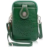 APHISON Mini Cell Phone Purse, Leather Small Crossbody Bags for Women, Lightweight Cute Purses for t