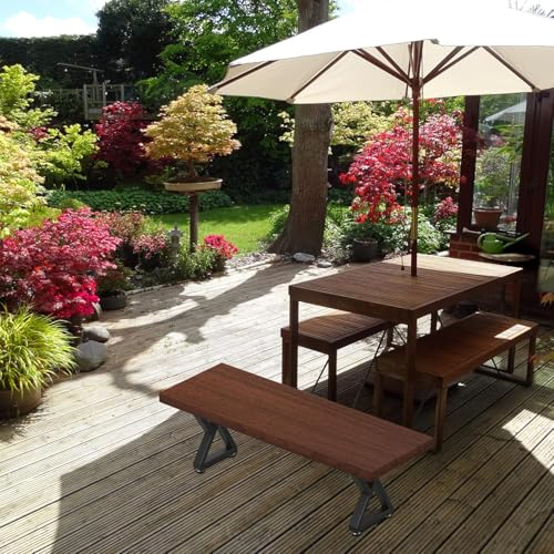Image of 16'' Metal Coffee Table Legs, Heavy Duty Diamond Shape Bench Legs, Perfect for Breakfast Bar Stand Bench Dining Table, Industry DIY Furniture Legs (W30cm X H40cm, Set of 2)(16IN-Z-Type)