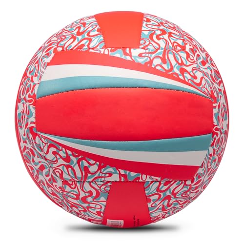 Image of Soft Rubber Lightweight Volleyball for Indoor Training Game Competition, Gym, Outdoor Beach Play, Gift for Kids,Fit for Beginner, Teenager, Adult, 1pcs
