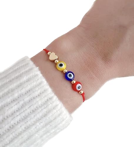 Chic Love - Pulsera colombiana, joyería de latón ajustable hecha a mano, chapada en oro de 18 quilates, cierre de cordón, unisex, hecha a mano en