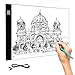 Produktbild Warmiehomy Licht Pad A4 LED Leuchttisch Leuchtplatte Light Pad Tragbare LED Zeichnung Pad einstellbare Helligkeit Lichtkasten Malen licht für Kinder Copy Board mit 1.5 Meter USB Kable