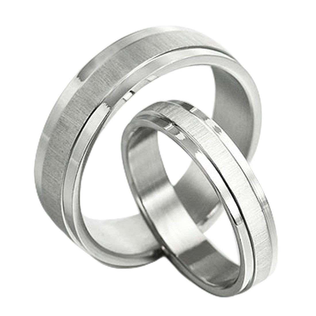 Free Engrave Groom Bride Matching Anniversary Couple Titanium Wedding Bands Rings Set Valentine Day Gift