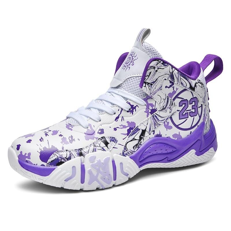 Zapatillas de Baloncesto Alto Unisex Acolchadas, Entrenamiento Casual