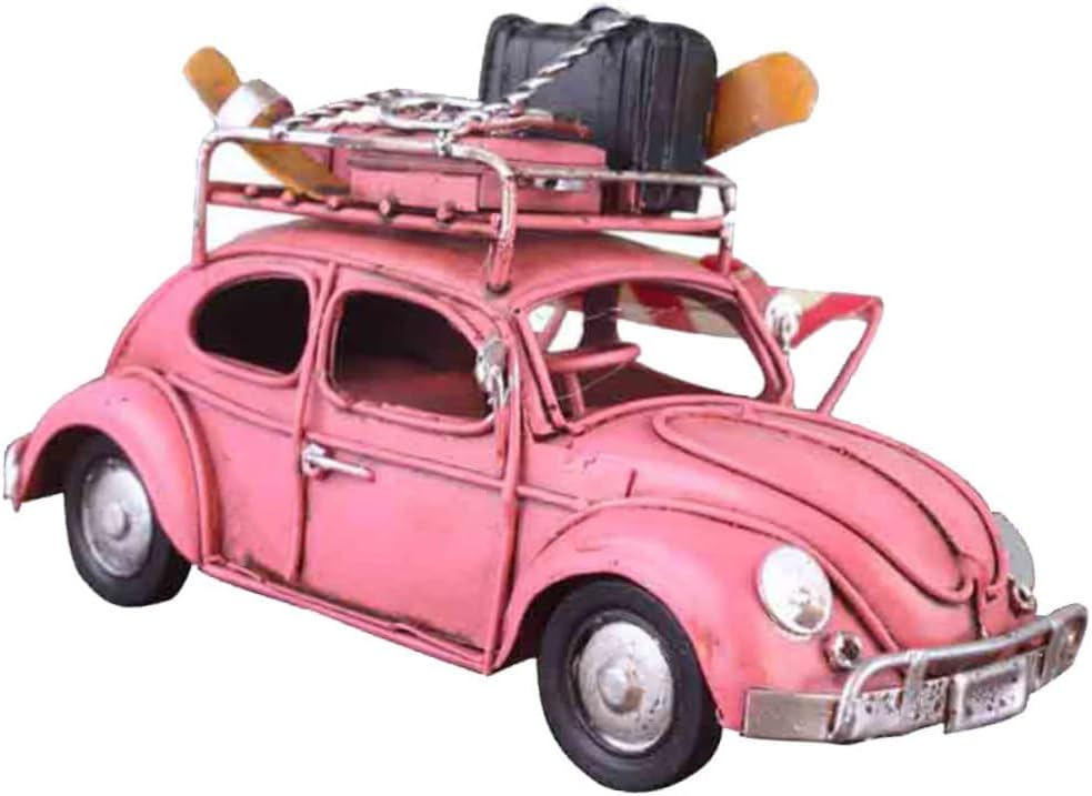 LIFKOME Vintage Car Model Table Ornament Iron Craft Home Decor Boys and Girls Friendly Decorative