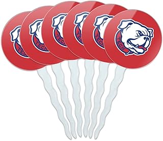 GRAPHICS & MORE Louisiana Tech University Secondary Cupcake Picks Toppers Decoration Set of 6