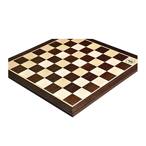 Smoked Oak & Maple Wooden Chess Board - 2.25