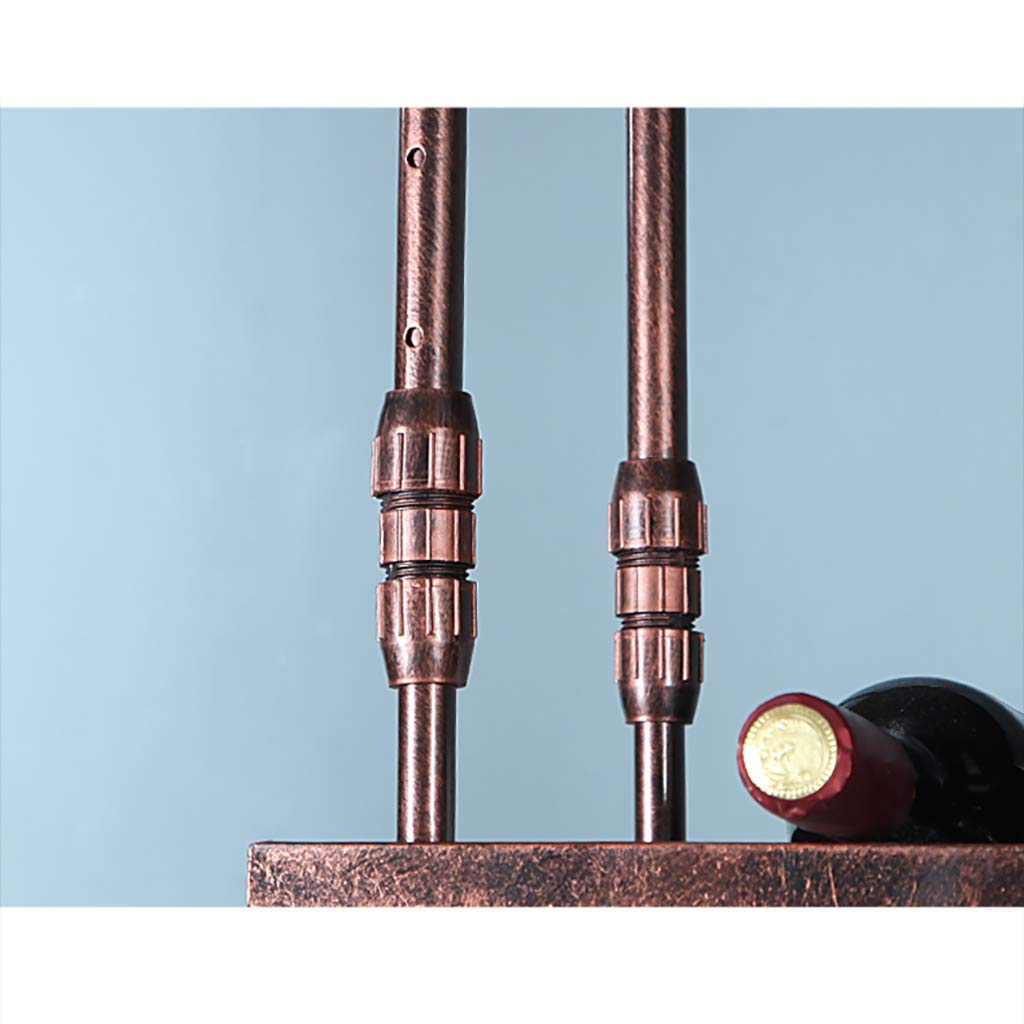 Botellero de vino de altura ajustable montado en el techo para colgar botellas de vino, soporte de metal de hierro para copas de vino, estante para copas de vino, estante para copas de vino, estilo