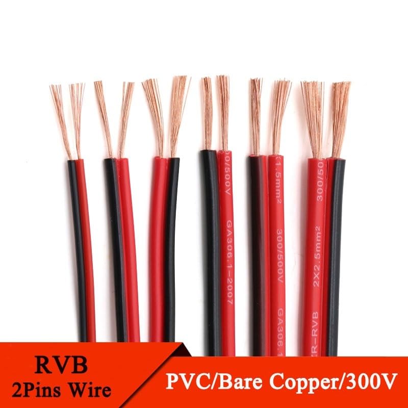 Pangyoo Elektrische draad Elektrische Koperdraad UL2468 2 Pin 2M/5M/10M