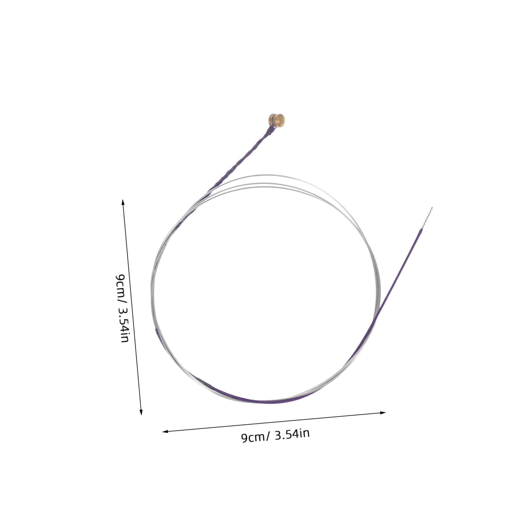 Levemolo Viola Strings Metal Strings 8pcs Set for Violin Musicians Replacement Enhanced Volume