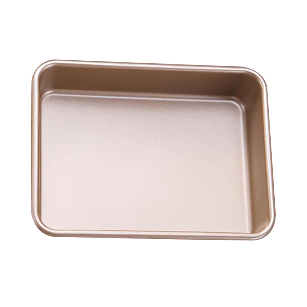 PRETYZOOM Square Non Stick Baking Pan for Home Use Cake Pan with Rounded Corners for Baking Bread and Cakes Resistant and Easy