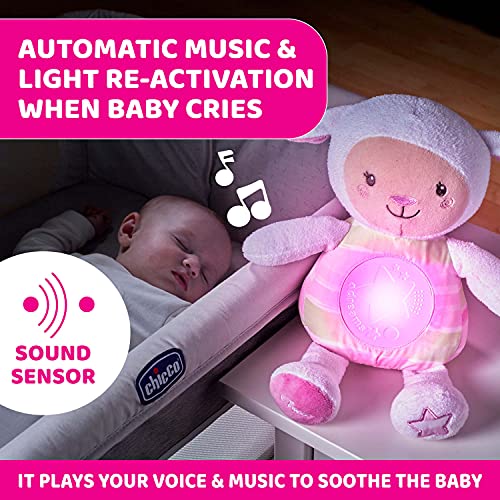 Chicco First Dreams Knuffel Schaap, Zacht Knuffelschaap met Babynachtlampje en Ontspannende Muziek, Spraakopname en… - Image 7