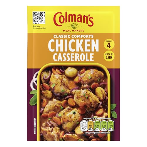 Colman's Classic Comforts Chicken Casserole Meal Maker perfect with a baked potato quick to prepare casserole mix 40 g