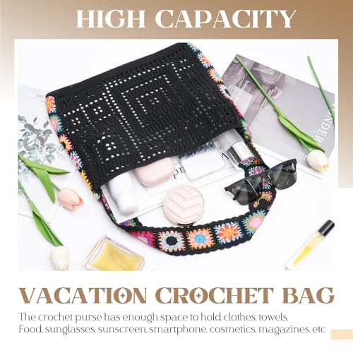 Bolso tote de crochet para playa y vacaciones miniatura 4