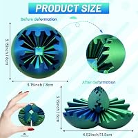 Gear Ball,3D Printed Gear Sphere Fidget Toy(Forest Green, 3.1 Inch) — image 2