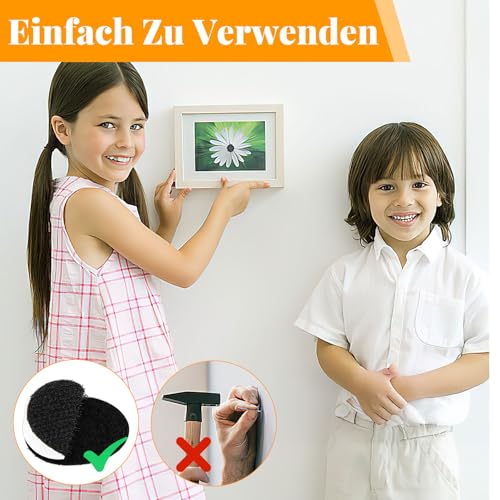 40 Paar Rund Klettverschluss Selbstklebend, 3cm Breit Klettband Selbstklebend Extra Stark, Schwarz Klettpunkte, Klebepads Doppelseitig Extra Stark für Glas Metall Boden Wände