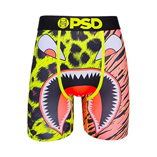 PSD Men's Wf Neon Cats Red Boxer Briefs, Red, M2
