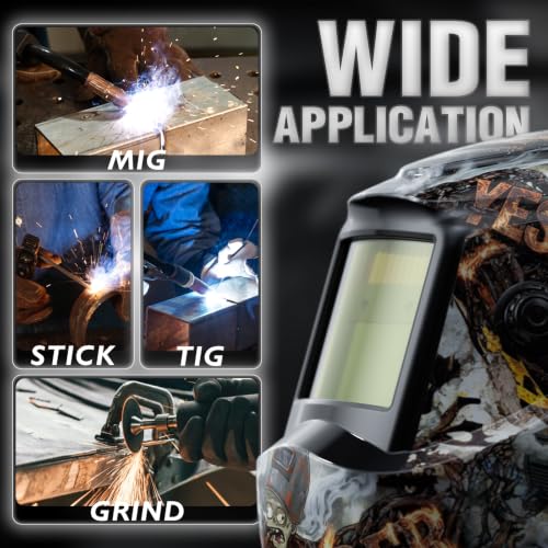 Image of YESWELDER Auto Darkening Welding Helmet 1 /1 /1 /1 True Color, LYG-L600A