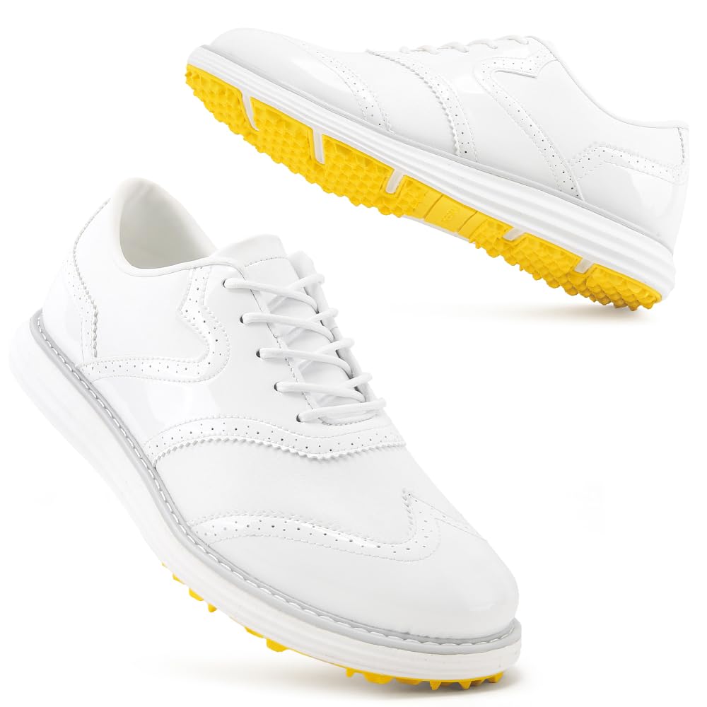 Ifrich Men Golf Shoes Professional 9 Spikes Comfortable Outdoor Golf Training Sport Sneakers for Men