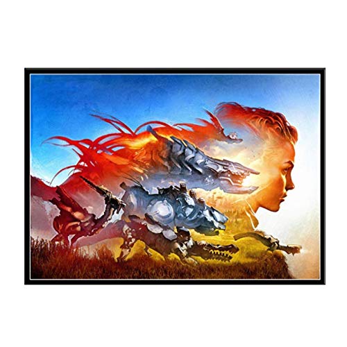 chtshjdtb Horizon Zero Dawn Hot Game Art Posters lienzo pintura impresión para la decoración de la sala de estar de la pared del hogar -60X80 CM sin marco 1 Uds