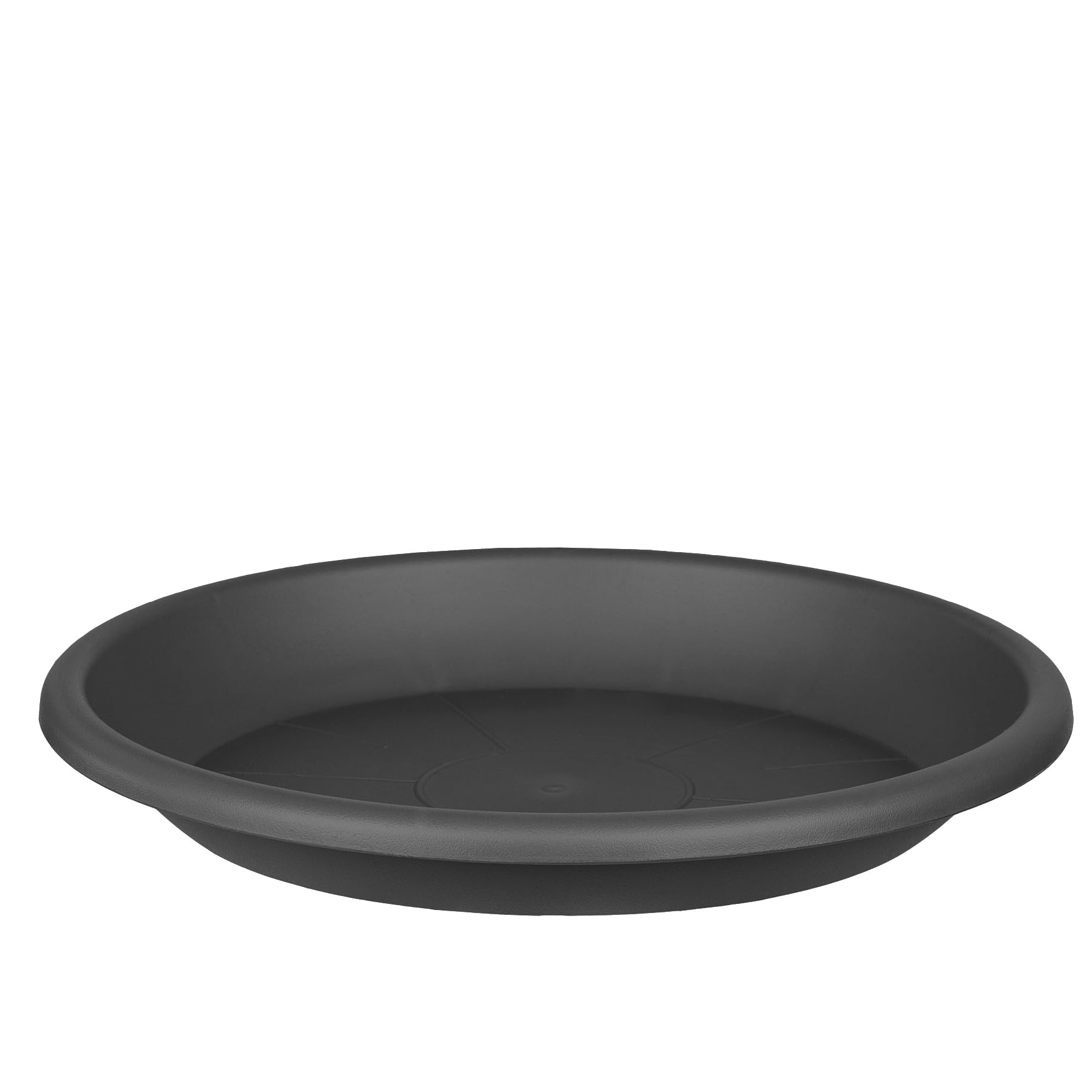BigDean Lot de 3 soucoupes pour pot de fleurs - Diamètre : 49 cm - Couleur : anthracite - En plastique - Convient aux pots de fleurs de 50 cm de diamètre