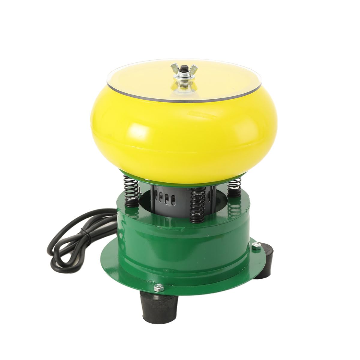100W Vibrierende Poliertrommel Hülsenpolierer, 8 Zoll Elektrische Vibrationsschale, Vibrationspoliermaschine Schleifen Und Polieren Der Werkstückoberfläche, Zubehör Für Schmuck