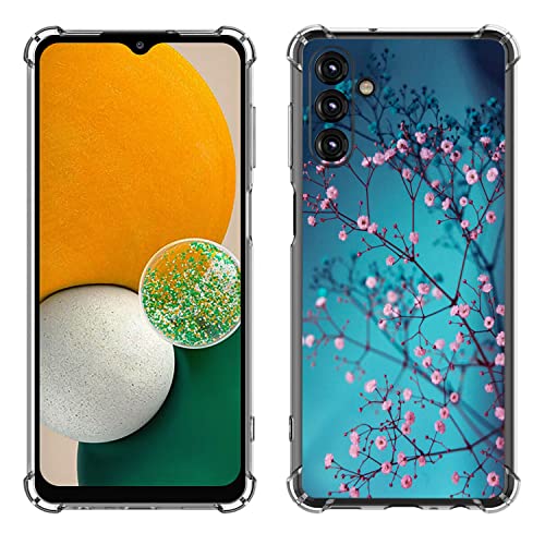 Beaucov Galaxy A14 5G Case, Plum Blossom Flower Drop Protection Shockproof Case Tpu Full Body Protective Scratch-Resistant Cover For Samsung Galaxy A14 5G #TOP2