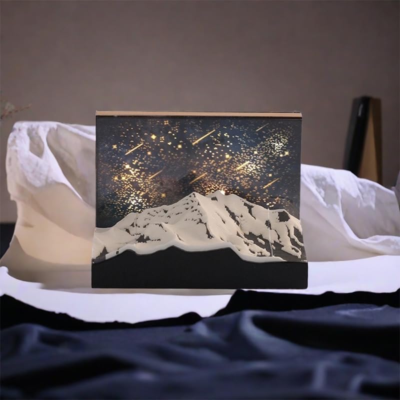 Kalendarz 3D 2025, Mt. Everest 3D, kreatywny kalendarz biurkowy do samodzielnego wykonania, notatki, papierowy kalendarz, dekoracja na biurko, rzeźba, prezent, szkoła, dom, biuro