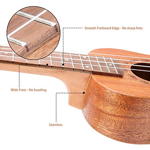 Ukulélé Soprano Matte Mahogany - Les Beatles, Paul McCartney, John Lennon, RIngo Starr, George Harrison Ukulélé Soprano Matte Mahogany – Image 7