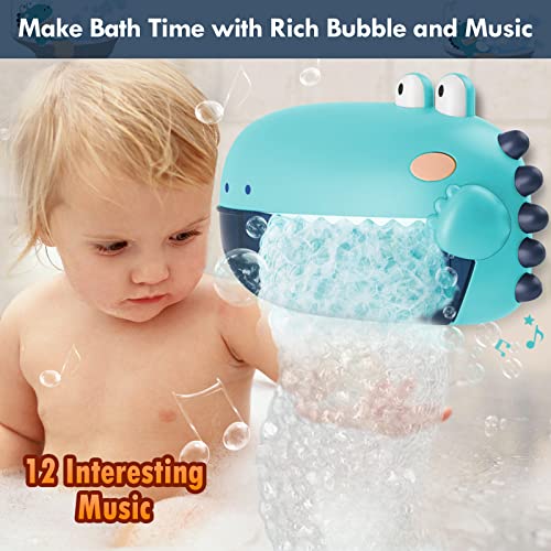 Lehoo Castle Bubble Bath Toys, Automatic Bath Bubble Maker Dinosaur Bathtub Toys With 12 Songs, Bath Time Essentials Baby Shower Toys #TOP4