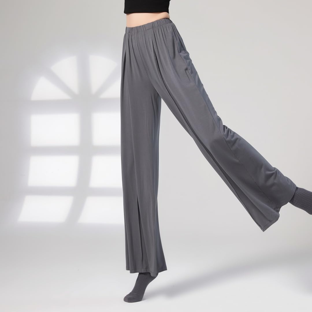 HEARTTOUCH Women's Dance Pants Yoga Pants Wide Leg Pants Ballet Dance Leggings Sports Practice Pants Classical Dancewear