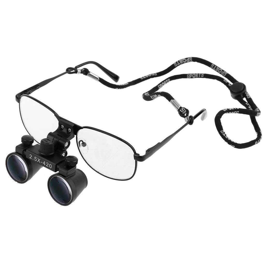 2.5X 3.5X Binoculaire Chirurgie Loupe Dentaire Loupe Chirurgicale Médicale w Lunettes