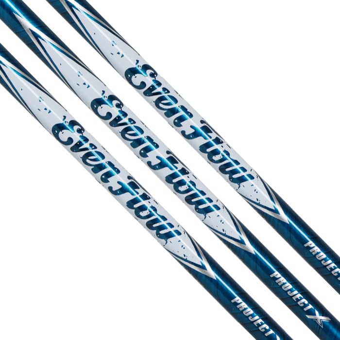 TRUE TEMPER Project X EvenFlow Blue Shafts (Choose Flex and Compatible Adaptors) (Callaway, 55g 5.5)