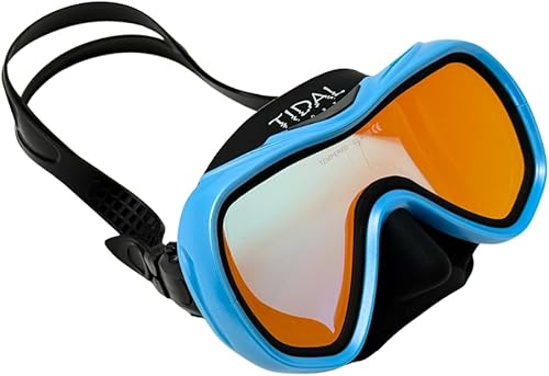 Miniatura 6 de Tidal Mask-Advanced - Máscara de buceo antivaho para buceo, snorkel, buceo libre y natación. Lente única de vidrio templado gran angular.