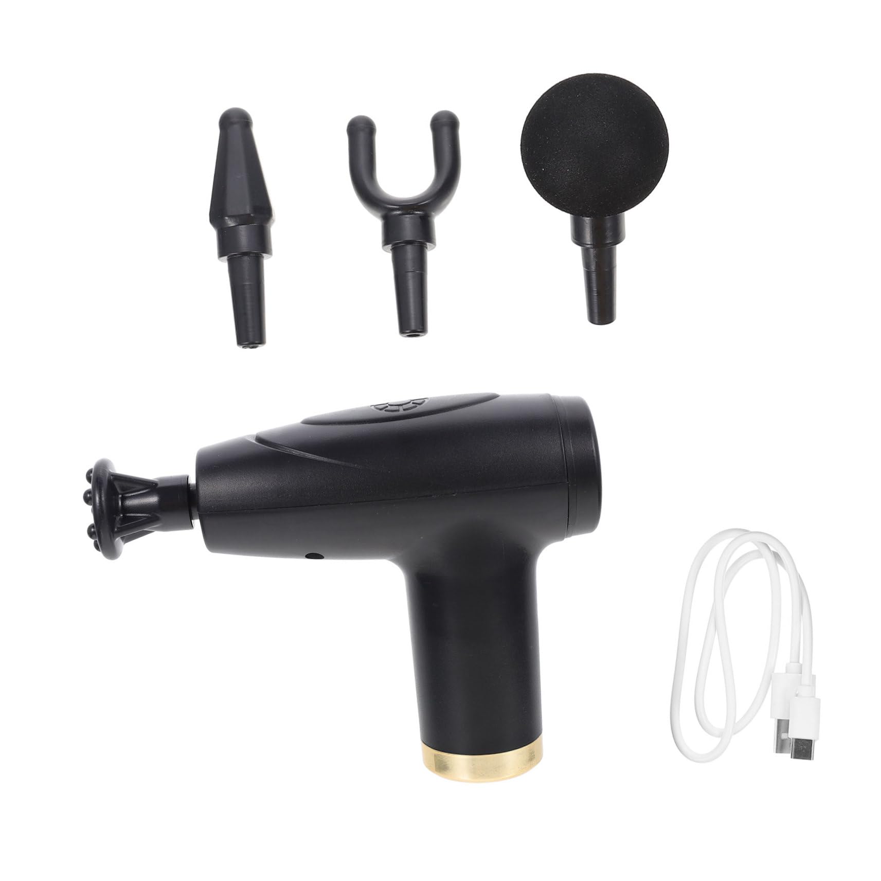 Ipetboom Masajeador de Percusión Eléctrico Masajeador Muscular 6 Niveles de Ajuste Motor de 3200 Rpm Relajación Muscular Casa Oficina Viaje