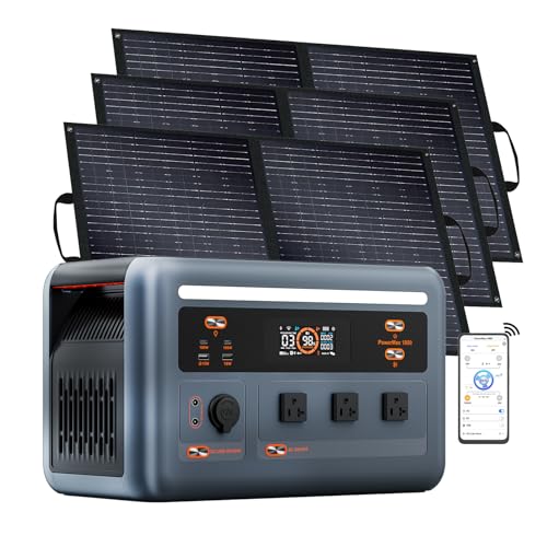 OSCAL Solar Generator with 3x100W Solar Panel...