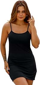 Forro vestido usar por baixo Baby Doll Feminino Vestido Anágua Camisola Com Transparencia Alcinha Sem Bojo Básico e Versátil Slim 3071.C1