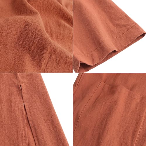 Mens Kaftan Robe Long Sleeve Muslim Thobe Robe Abaya for Men Muslim Dress Dubai Saudi Arab Kaftan Thobe with Pockets4