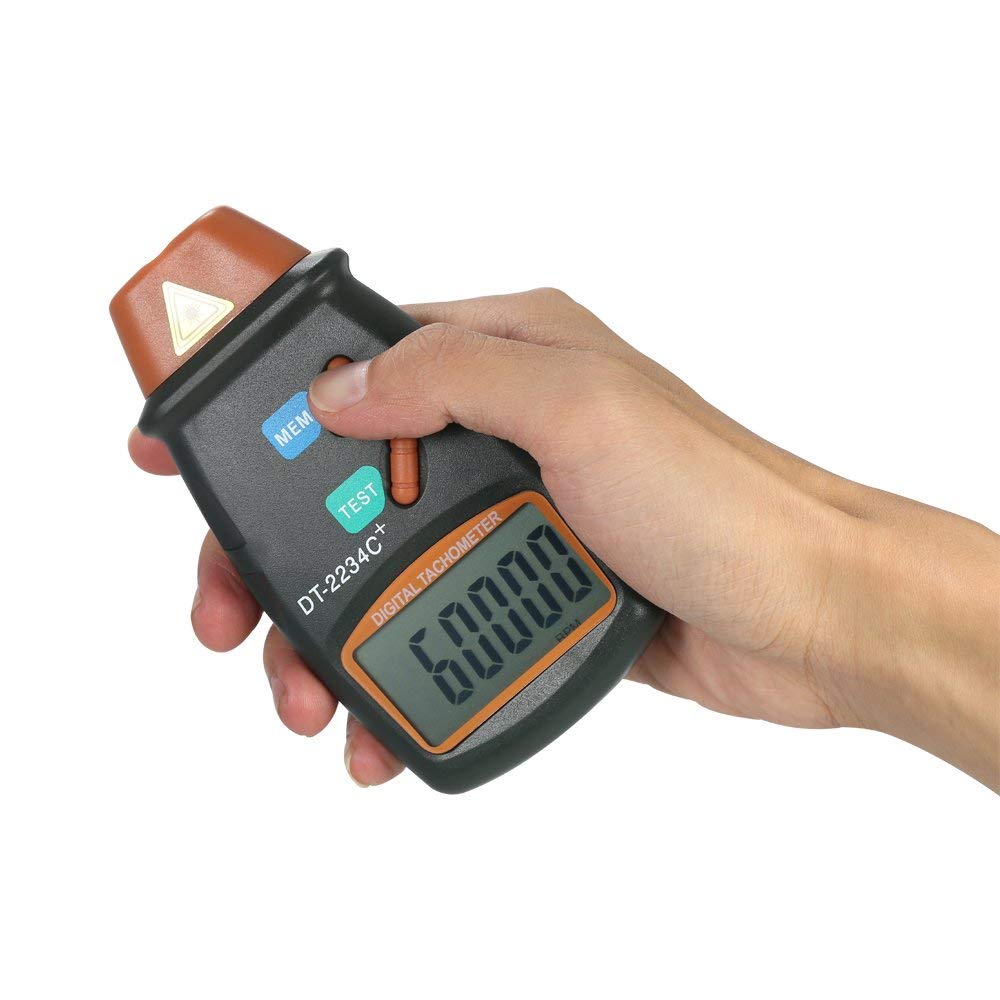 Tachymètre Numérique Pour Moteur Brushless – Affichage LED 5 Digits, Mesure RPM/Hz, Réglable
