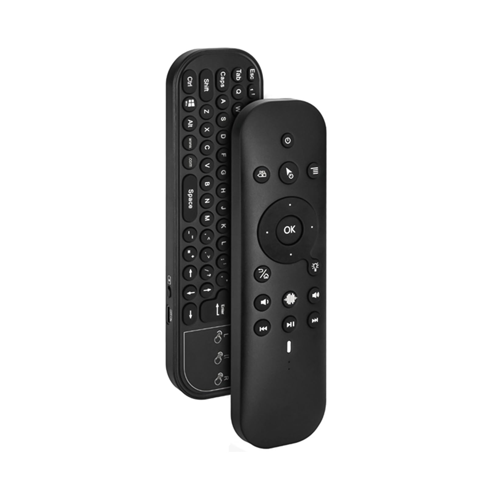 G60S PRO Air Mouse Handfernbedienung mit Tastatur, Dual-Modus 2,4 G BT Sprachsteuerung für, TV Box, All-in-One-PC, Laptop, Projektor, 6-Achsen-Gyroskop