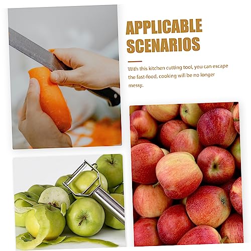 Cortadora de verduras manual con mango rojo miniatura 3