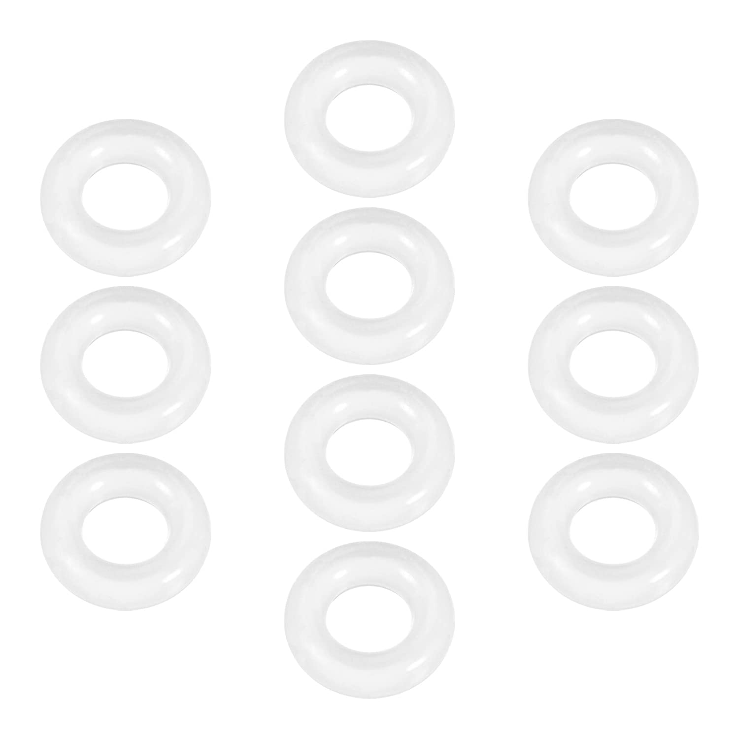 10 O-Ring In Gel Di Silice - Diametro Interno 10mm, Esterno 2mm Per Tenuta Meccanica