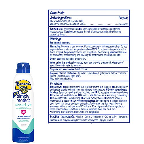image for Banana Boat Mineral Enriched Sunscreen, Sensitive Skin, Broad Spectrum