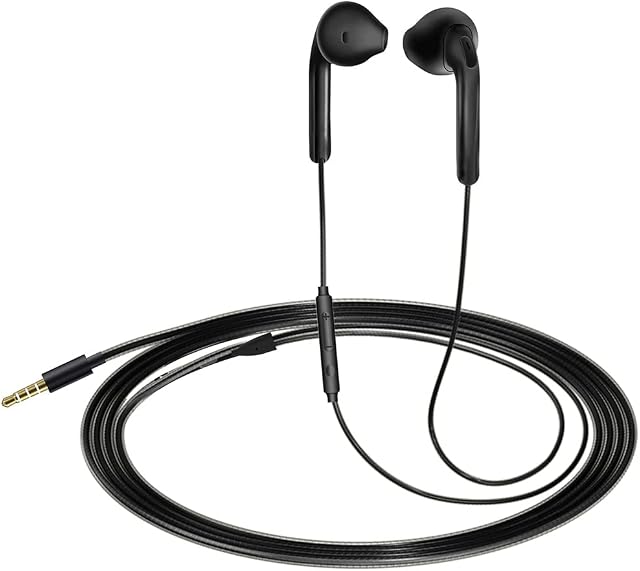3 Pack Earphones, In-Ear Headphones Wired Earbuds, Noise Isolating Headset With Microphone, Heavy Deep Bass, Compatible with Samsung HuaWei MP3 Players Tablets and Laptops