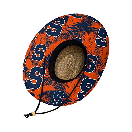 Image of FOCO Men's NCAA College Team Logo Floral Straw Sun Hat
