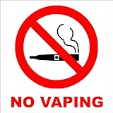 No Vaping Sticker - 6x6