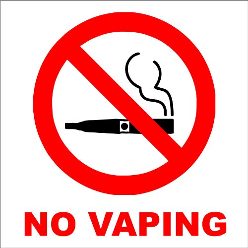 No Vaping Sticker - 6x6